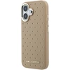 Karl Lagerfeld PU Perforated Gold Dots MagSafe dėklas skirtas Apple iPhone 17 rusvai gelsvas