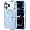 Karl Lagerfeld Script Logo MagSafe dėklas, skirtas iPhone 18 Pro / 17 Pro, šviesiai mėlynas