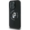 Karl Lagerfeld Liquid Silicone Karl and Choupette MagSafe dėklas skirtas Apple iPhone 16 Pro Max juodos spalvos