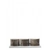 Keramikinių dubenėlių rinkinys serviravimui Scandinavian Home Skalset 3in1 30x10cm