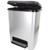 KETER ŠIUKŠLIADĖŽĖ COMPATTA STYLE STEEL 25L SIDABRINĖ