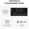 Belaidė mechaninė klaviatūra Keychron V1 Ultra Wireless | Hot Swappable | RGB | Raudoni (red) jungikliai