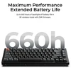 Belaidė mechaninė klaviatūra Keychron V1 Ultra Wireless | Hot Swappable | RGB | Raudoni (red) jungikliai