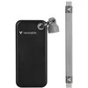 Kietasis diskas Verbatim diskas SSD 1TB - raktų pakabukas su laidu USB 3.2 gen.2 juodos ir pilkos spalvos 32190