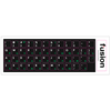 Klaviatūra Fusion Accessories Fusion laminuoti klaviatūros lipdukai RU | ENG žalias