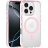 Tel Protect Skaidrus dėklas su virvele skirtas Apple iPhone 15 Pro Max rožinės spalvos