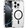 Tel Protect Skaidrus dėklas su virvele skirtas Apple iPhone 15 Pro juodos spalvos