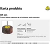KLINGSPOR ŚCIERNICA LISTKOWA TRZPIENIOWA KM613 30mm x 30mm x 6mm gr. 80
