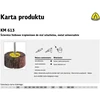 KLINGSPOR ŚCIERNICA LISTKOWA TRZPIENIOWA KM613 60mm x 30mm x 6mm gr.120