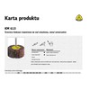 KLINGSPOR ŚCIERNICA LISTKOWA TRZPIENIOWA KM613 30mm x 20mm x 6mm gr. 80
