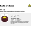 KLINGSPOR ŚCIERNICA LISTKOWA TRZPIENIOWA Z WŁÓKNINY NFS600 60mm x 50mm x 6mm MEDIUM