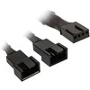 Kolink 1-2 PWM fan splitter cable – 35 cm, braided, juodas