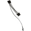 Kolink 3-Pin Fan Power to 2x 4-Pin Molex Adapteris – 245mm, juodas