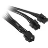 Kolink Adapteris 6-Pin-PCIe to 2x 6-Pin-PCIe-Stecker, juodos spalvos, 15cm