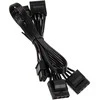Kolink modulares Connector-Cable for Continuum-PSU 4x Molex – juodos spalvos