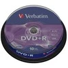Kompaktiniai diskai DVD+R Verbatim, 4,7 GB, 10 vnt.