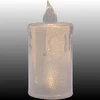 KOOPMAN dekoratyvinė LED žvakė 10,5 cm balta