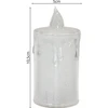 KOOPMAN dekoratyvinė LED žvakė 10,5 cm balta