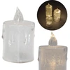 KOOPMAN dekoratyvinė LED žvakė 8 cm skaidri