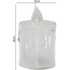 KOOPMAN dekoratyvinė LED žvakė 8 cm skaidri