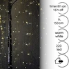 KOOPMAN DEKORATYVINIS MEDELIS GLUOSNIS 220 LED AUKŠTIS 150CM LAIKMATIS SIDABRINIS 140822