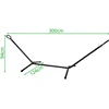 KOOPMAN Metalinės hamako stovas 300x120x94 cm