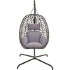 KOOPMAN Pakabinamas krėslas su stovu 195 cm, pilkas