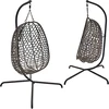 KOOPMAN Pakabinamas krėslas su stovu 195 cm, pilkas