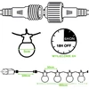 KOOPMAN SODO GIRLIANDA PARTY LIGHT 20LED G50 14,5M SU LAIKMAČIU, JUNGAMA, SPALVOTA 331494