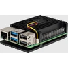 Joy-IT Aluminiumcase for Raspberry Pi 5 - juodas, Armor Case Block Active