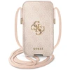 Guess Torebka GUPHL4GMGPI 6,7″ rožinės spalvos kietas dėklas 4G Big Metal Logo