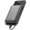 Ksix Magnetic Power Bank 10000 mAh, 22.5W for iPhone and Apple watch, Pilkas