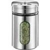 Küchenprofi - Stainless Steel Spice Container with Window and 3 Dispensing Sieves 8x5 cm