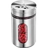 Küchenprofi - Stainless Steel Spice Container with Window and 3 Dispensing Sieves 8x5 cm
