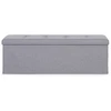 Modernhome Šviesiai pilka daiktų laikymo dėžė 111x38 cm