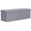 Modernhome Šviesiai pilka daiktų laikymo dėžė 111x38 cm
