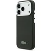 Lacoste Iconic Petit Pique Metal Logo MagSafe dėklas skirtas Apple iPhone 17 Pro juodos spalvos