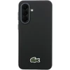 Lacoste Iconic Petit Pique Woven Logo MagSafe dėklas skirtas Samsung Galaxy A37 juodos spalvos