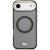 Lacoste PC/TPU Frosted Finish Gold Logo MagSafe dėklas skirtas Apple iPhone Air juodos spalvos