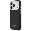 Lacoste PU Leather Champs Elysees MagSafe dėklas skirtas Apple iPhone 17 Pro juodos spalvos