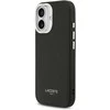 Lacoste PU Leather Champs Elysees MagSafe dėklas skirtas Apple iPhone 17 juodos spalvos
