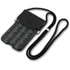 Dėklas Lacoste PVC Blend Monogram Metal Logo Phone Pouch XL juodos spalvos