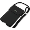 Dėklas Lacoste PVC Iconic Petit Pique Metal Logo Phone Pouch XL juodos spalvos
