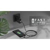 Laidas REAL-EL Premium USB A – C tipo, odinis, juodos spalvos, 1 m, odinis