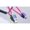 Laidas REAL-EL Premium USB A – Micro USB Rainbow 1m, vaivorykštės spalvos