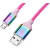 Laidas REAL-EL Premium USB A – Micro USB Rainbow 1m, vaivorykštės spalvos