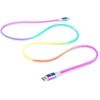 Laidas REAL-EL Premium USB Type-C – Type-C Rainbow 1m, vaivorykštės spalvos