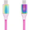Laidas REAL-EL Premium USB Type-C – Type-C Rainbow 1m, vaivorykštės spalvos