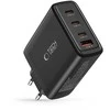 Laidinis įkroviklis 100W 3x USB-C PD + QC3.0 USB Tech-Protect NC100W-GAN juodos spalvos