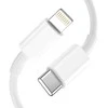 Laidinis įkroviklis 20W USB-C PD + USB QC3.0 + Kabelis 1m USB-C – Lightning Tech-Protect C65W baltos spalvos